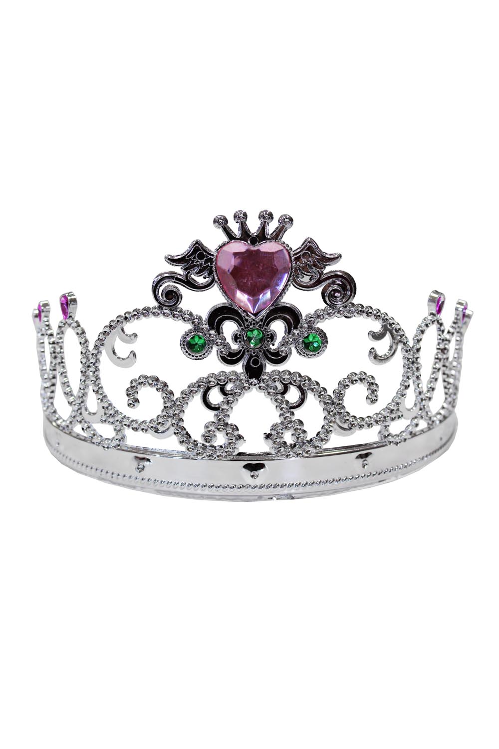 CORONA PRINCIPESSA ARGENTO - ROSA